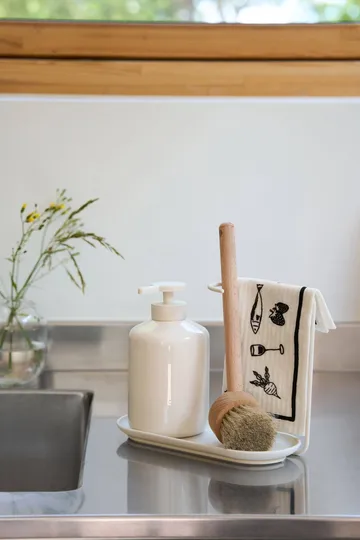 Daily opvaskeklud med mønster - Hvid, 3-pak - Scandi Essentials
