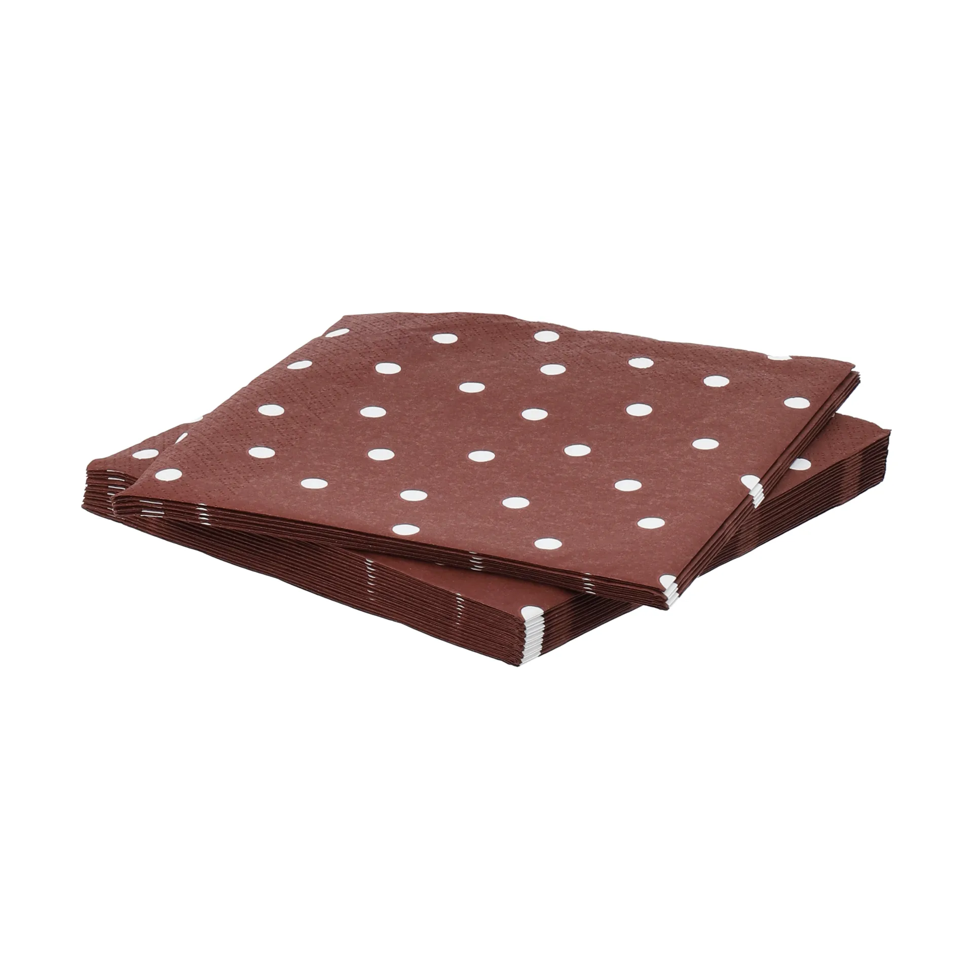 Fine dots papirserviet, Vinrød-hvid, 20-pak, 33x33 cm Scandi Essentials