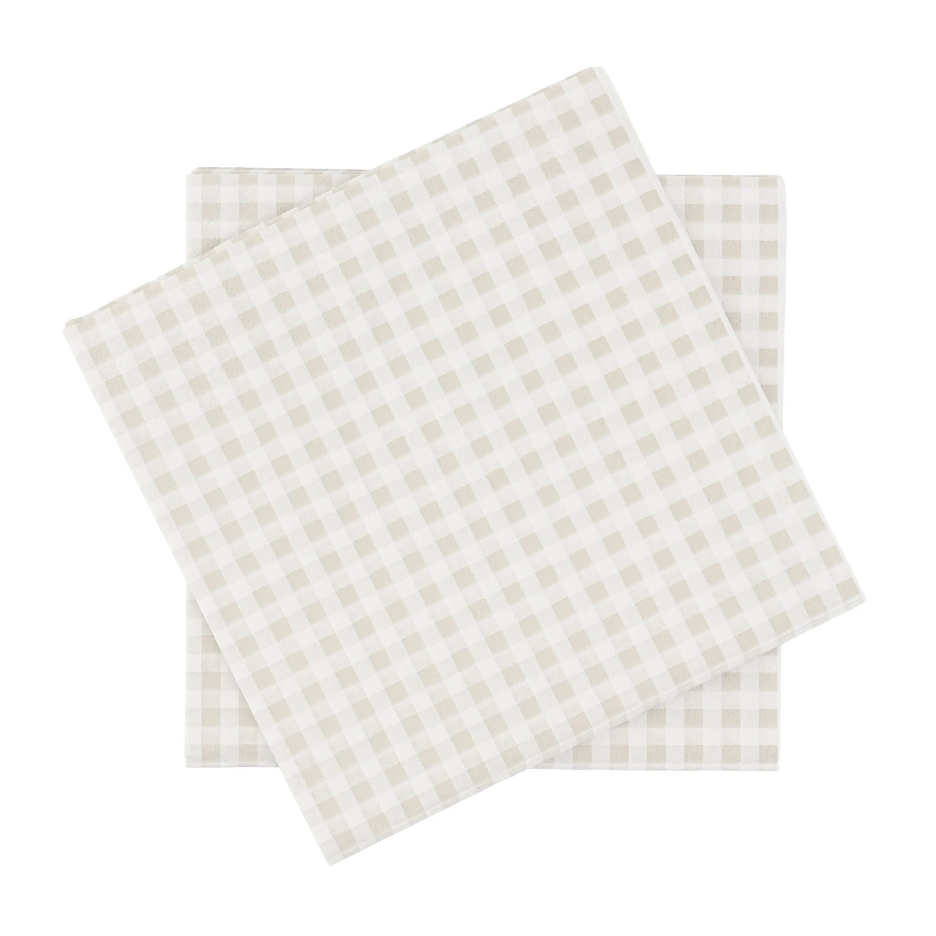 Fine grid papirserviet, Hvid-beige, 20-pak, 33x33 cm Scandi Essentials