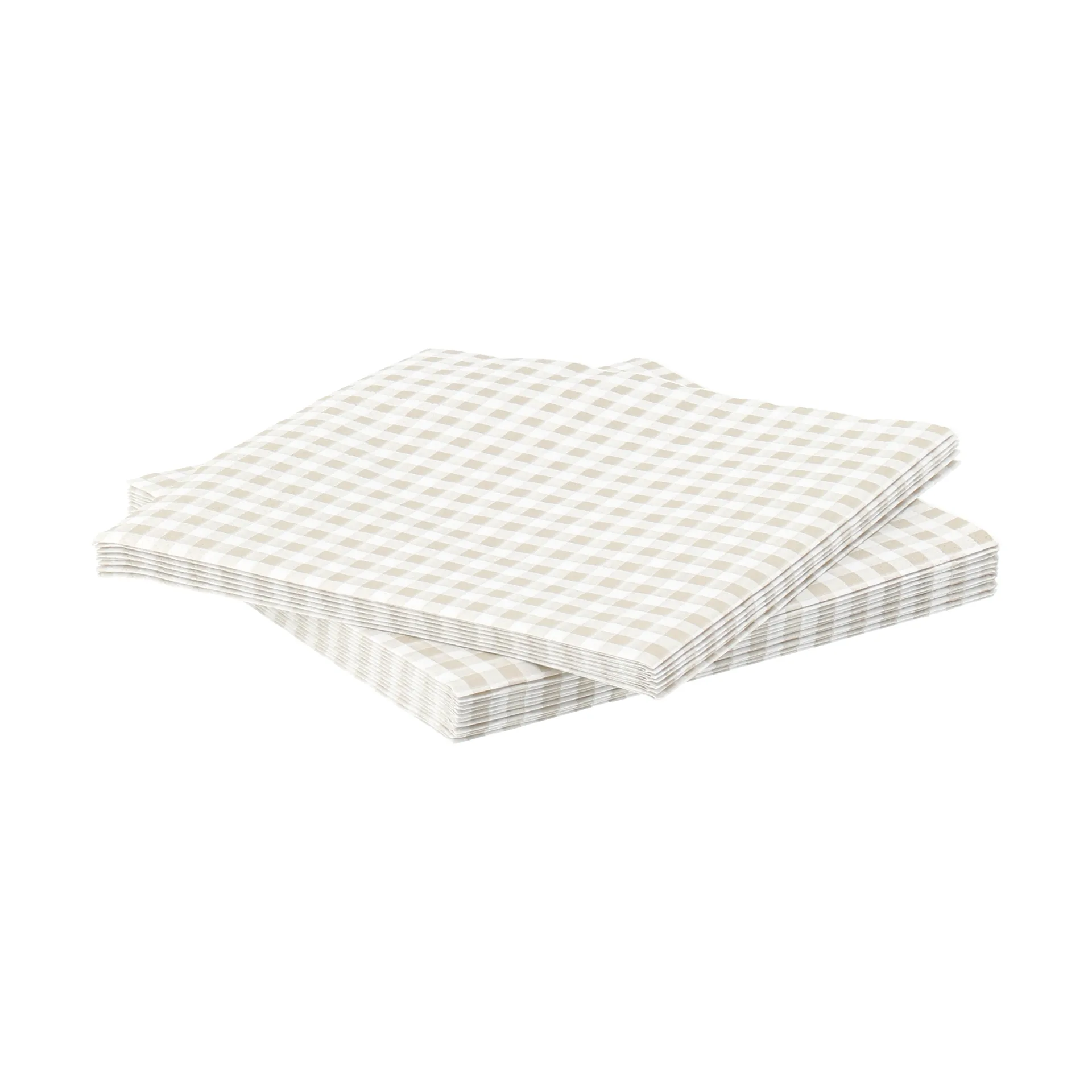 Fine grid papirserviet, Hvid-beige, 20-pak, 33x33 cm Scandi Essentials