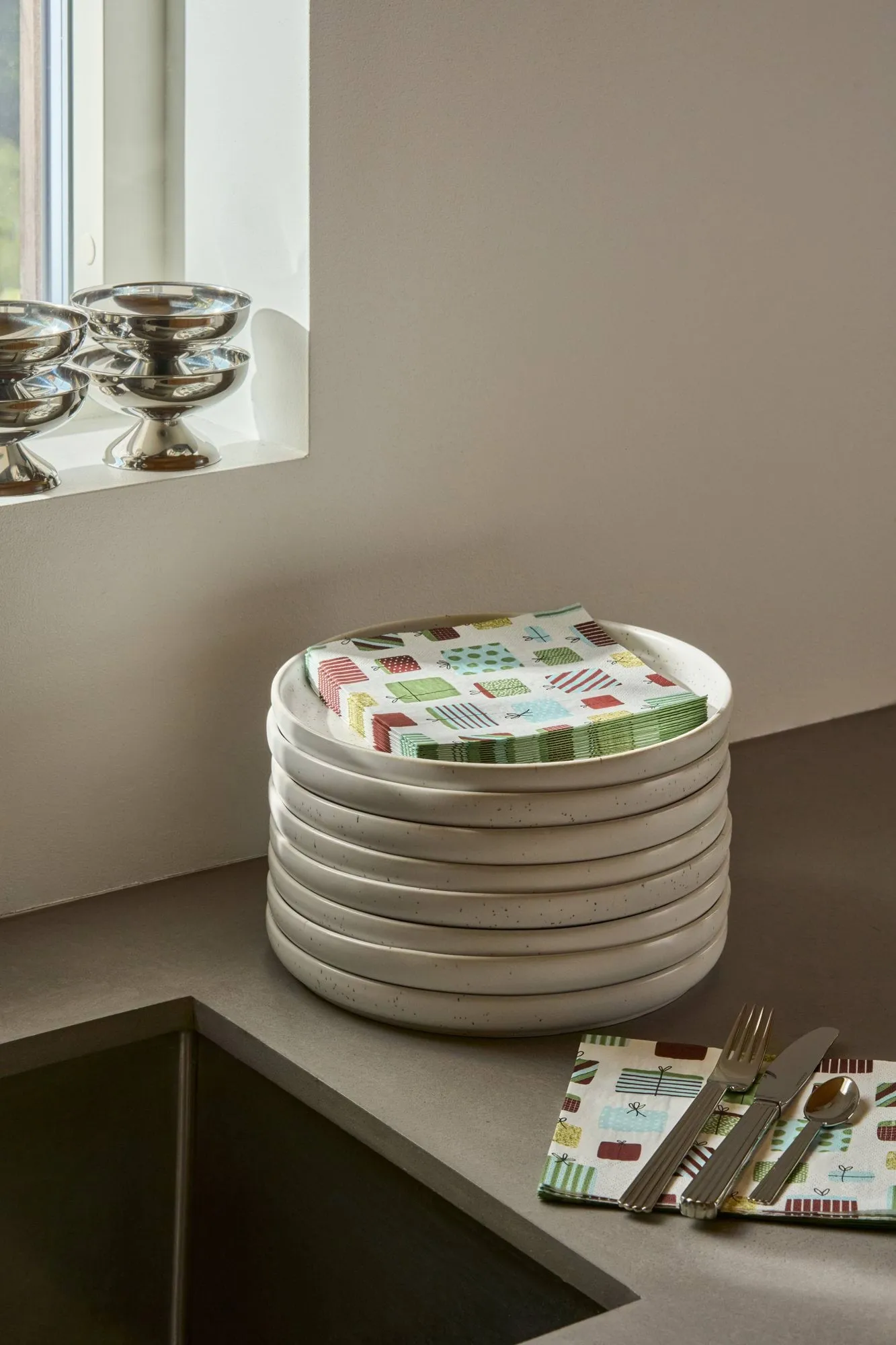 Gave papirserviet, Multi, 20-pak, 33x33 cm Scandi Essentials