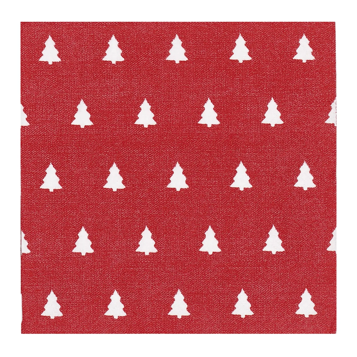 Scandi Essentials Linen trees serviet 33x33 cm 20-pak Red