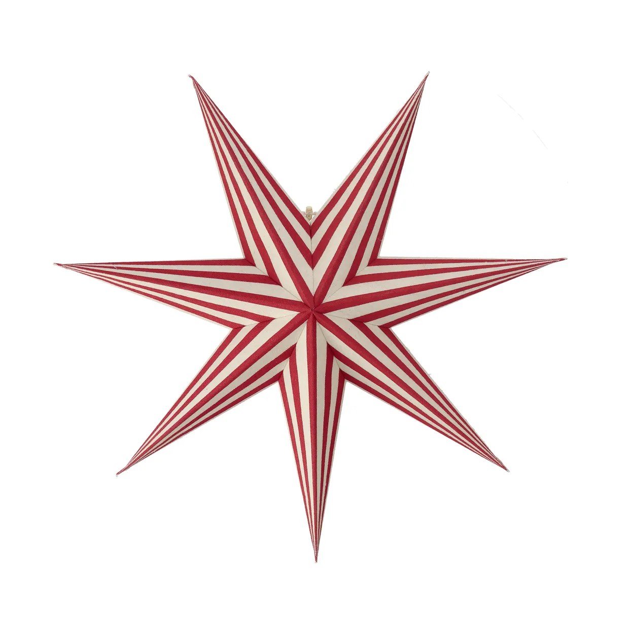 Scandi Living Bare adventsstjerne hvid-rødstribet 60 cm