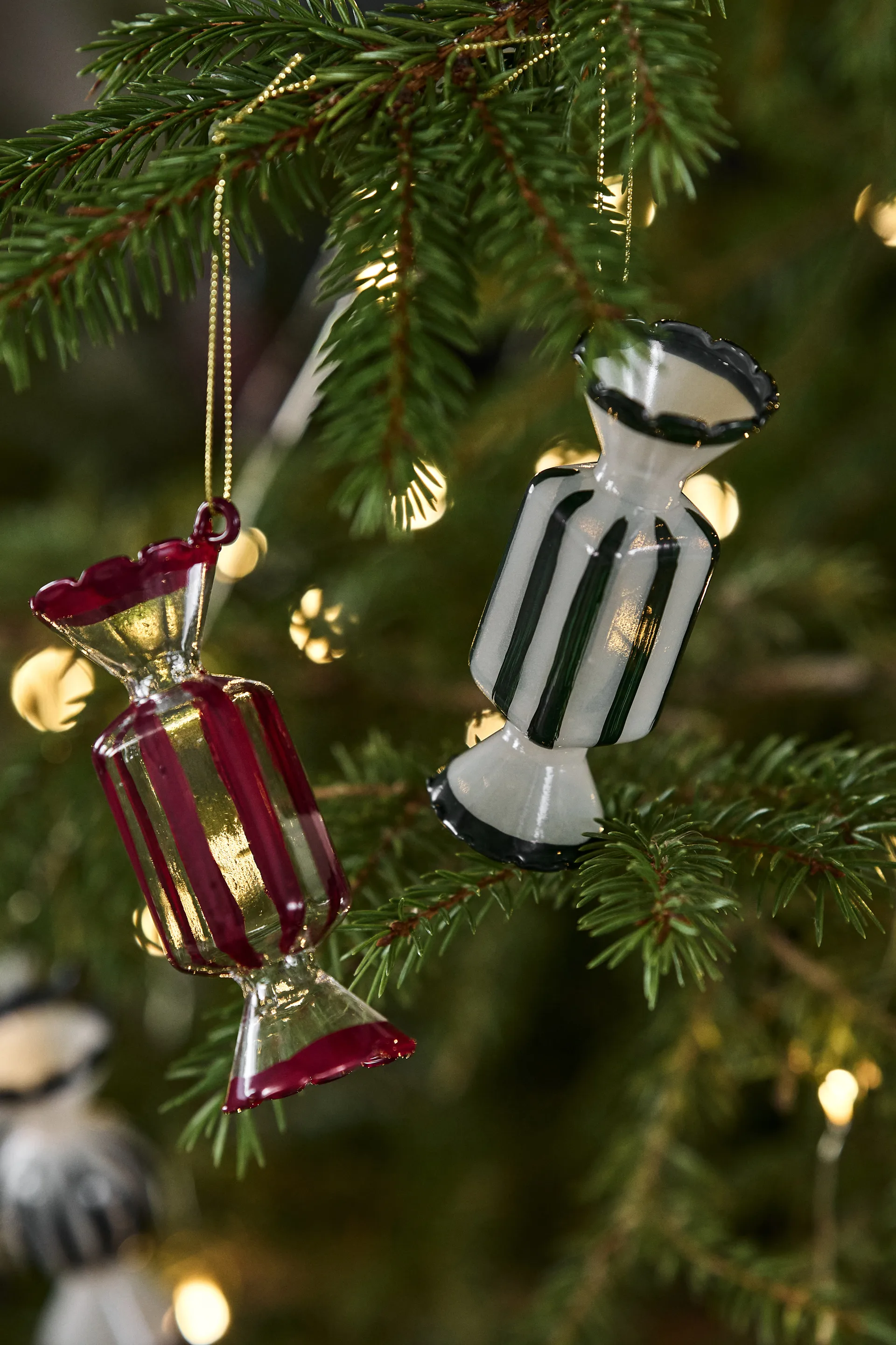 Bonbons julekugle 6-pak, Grøn Scandi Living