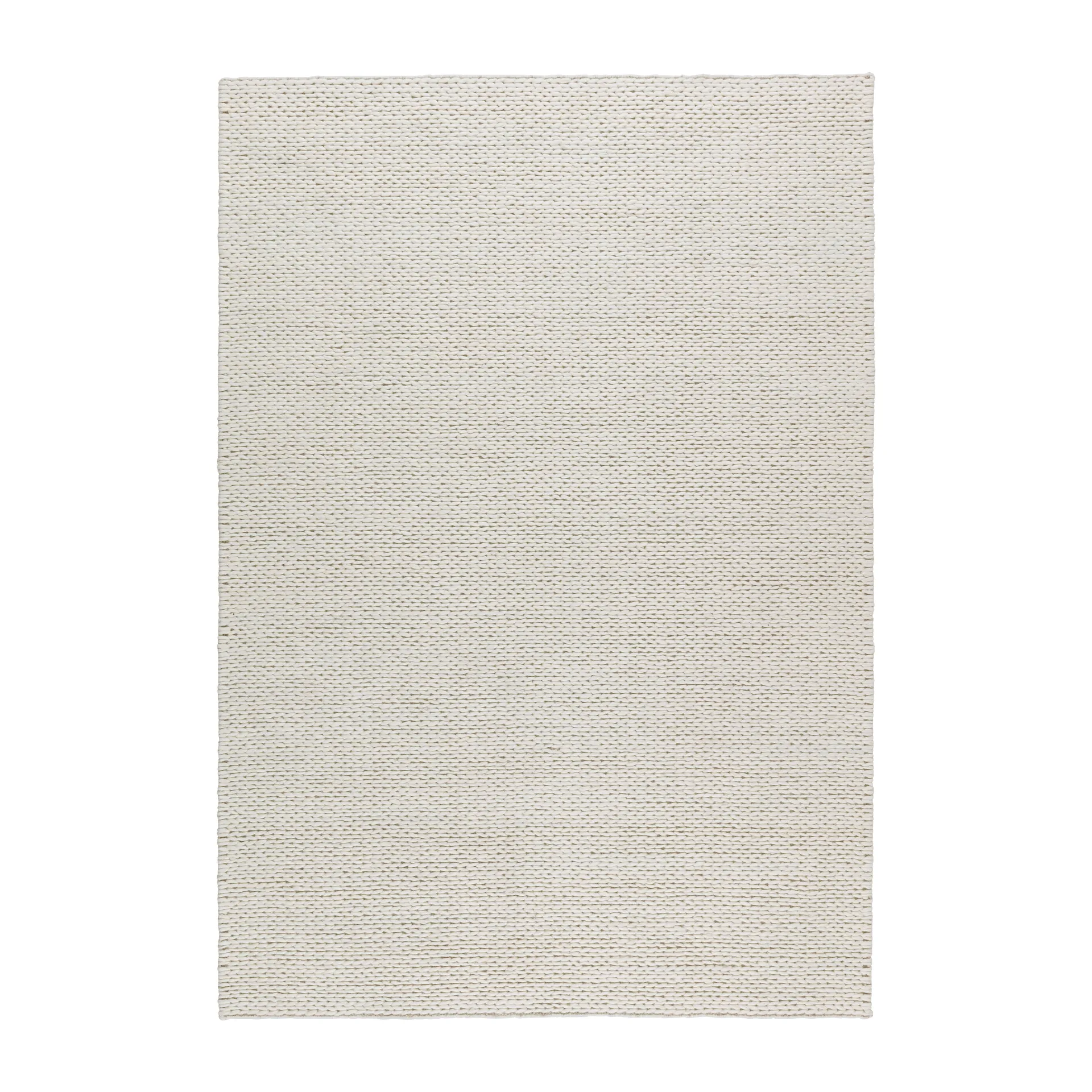 Braided uldtæppe naturhvid , 200x300 cm Scandi Living