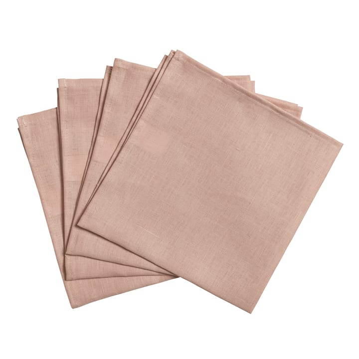 Clean servietter 45 x 45 cm 4-pak, dusty rose Scandi Living