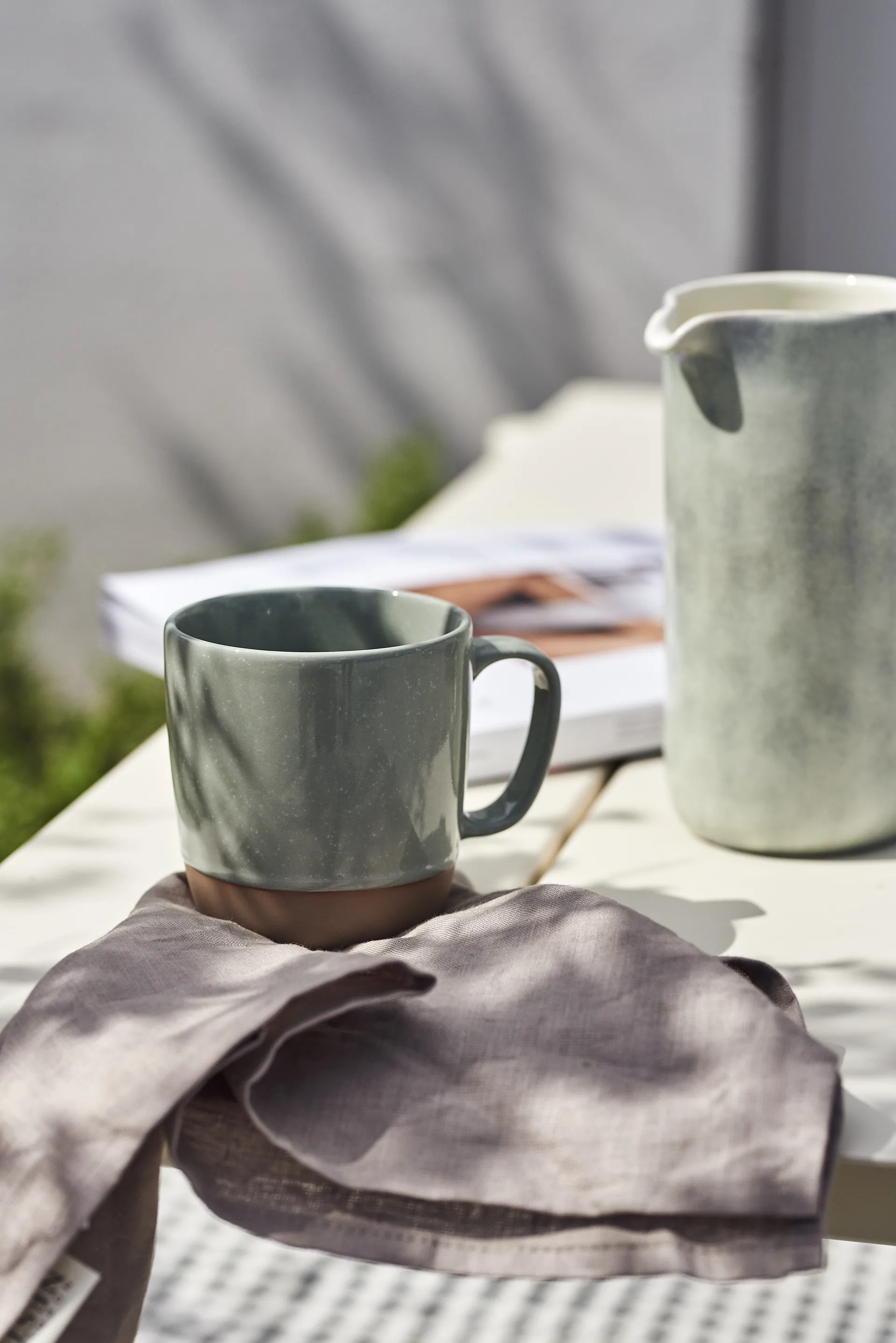 Clean servietter 45 x 45 cm 4-pak, Smokey blue Scandi Living