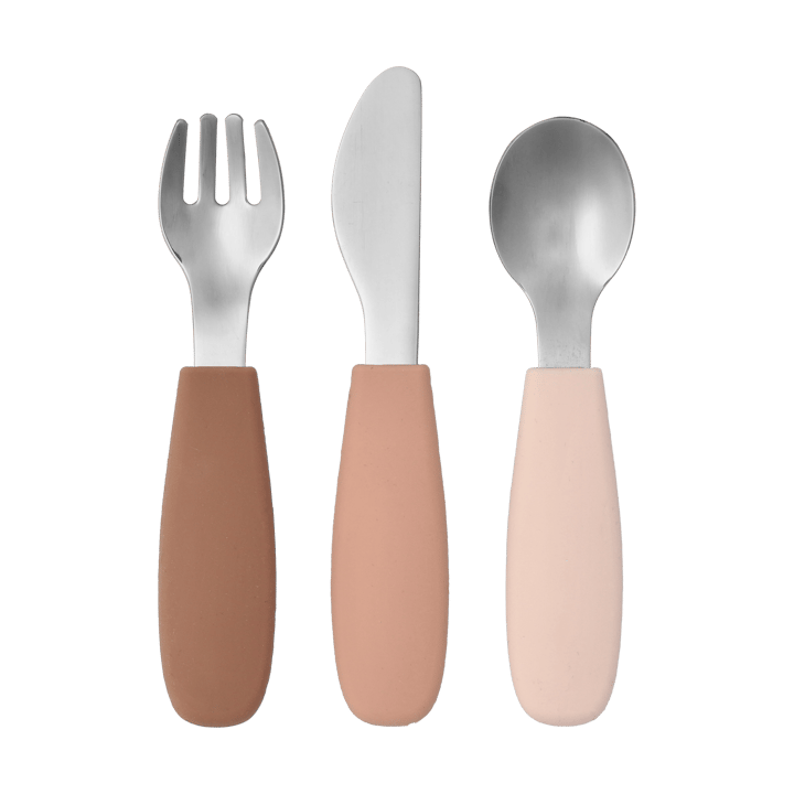 Dine bestiksæt silikone 3 dele - Blush - Scandi Living
