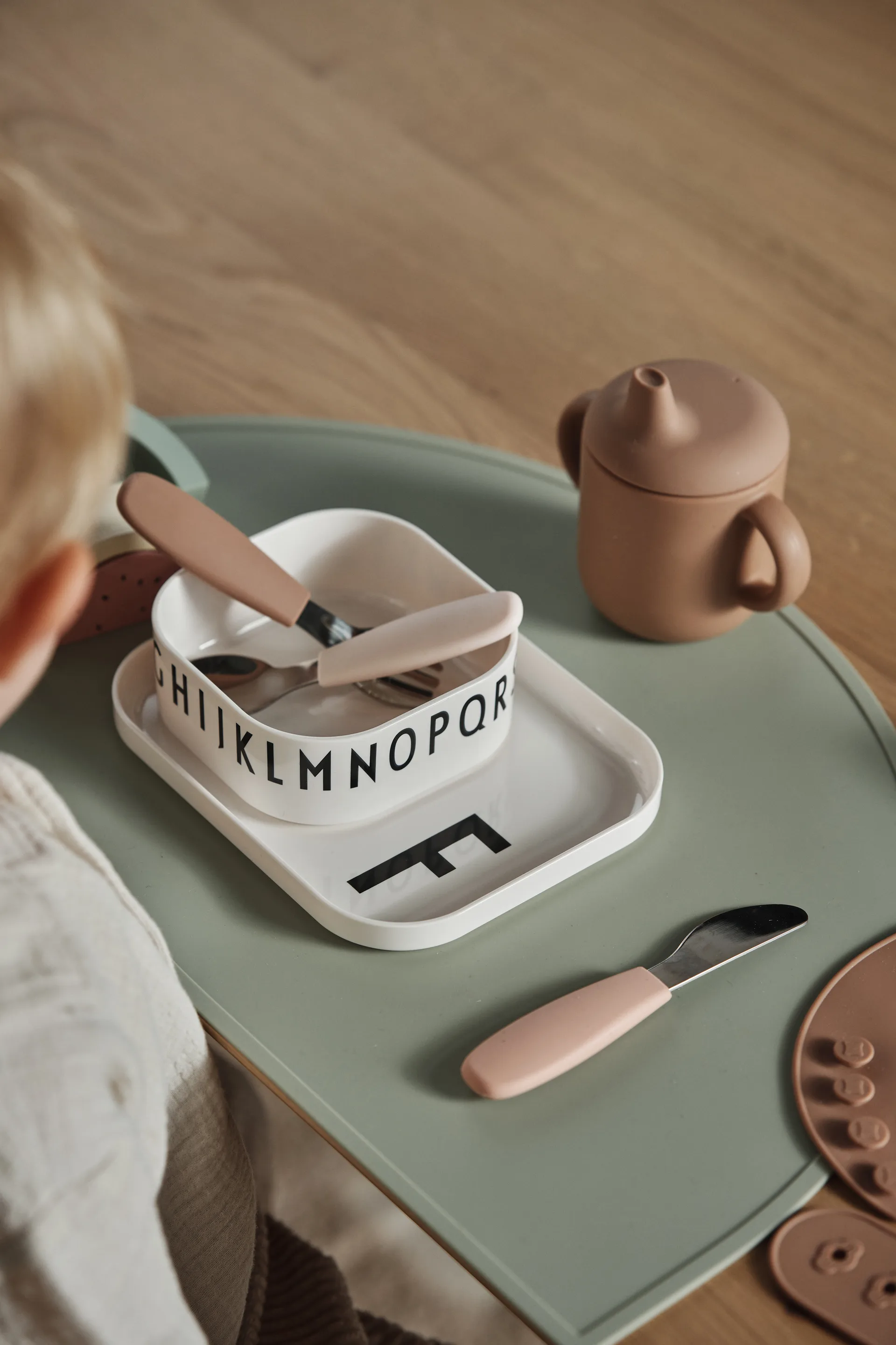 Dine bestiksæt silikone 3 dele, Blush Scandi Living
