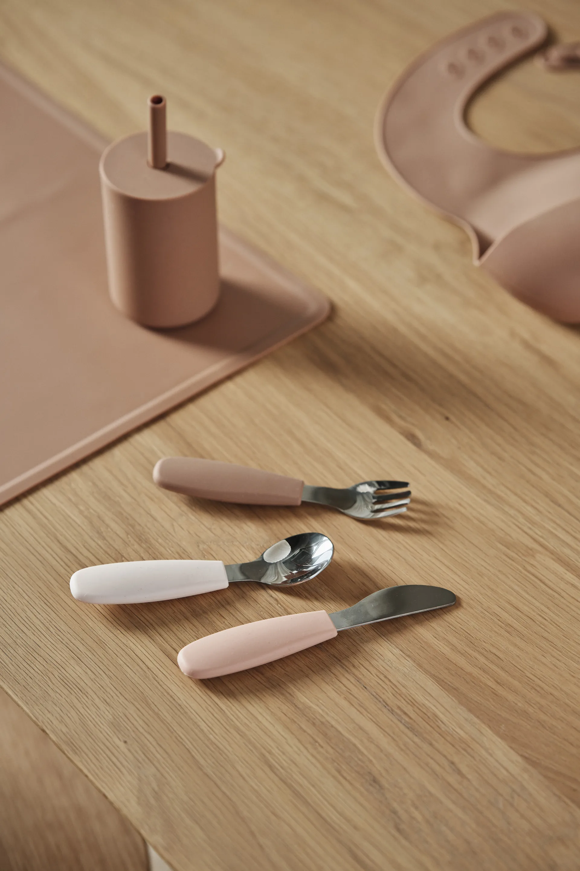 Dine bestiksæt silikone 3 dele, Blush Scandi Living