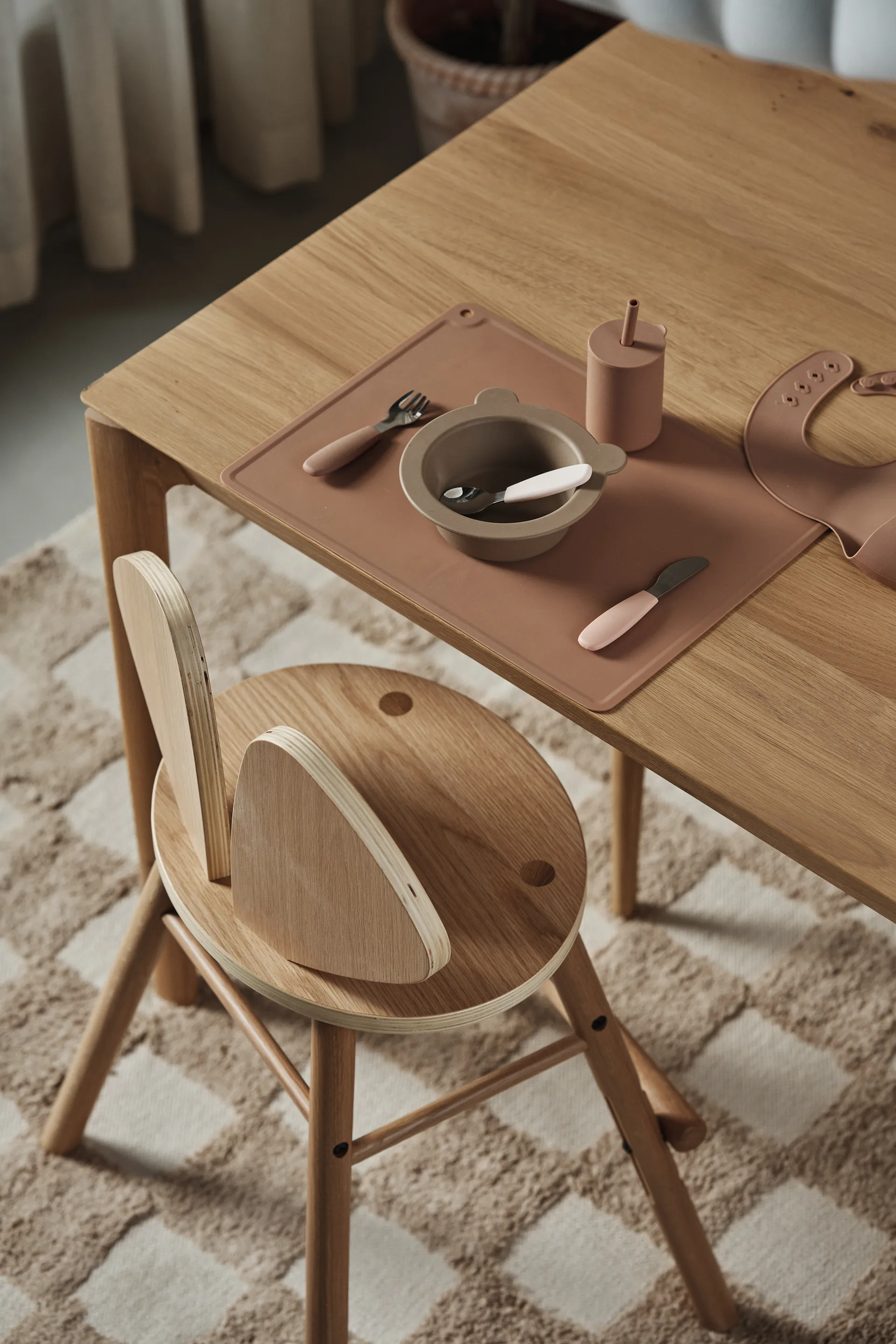 Dine bestiksæt silikone 3 dele, Blush Scandi Living