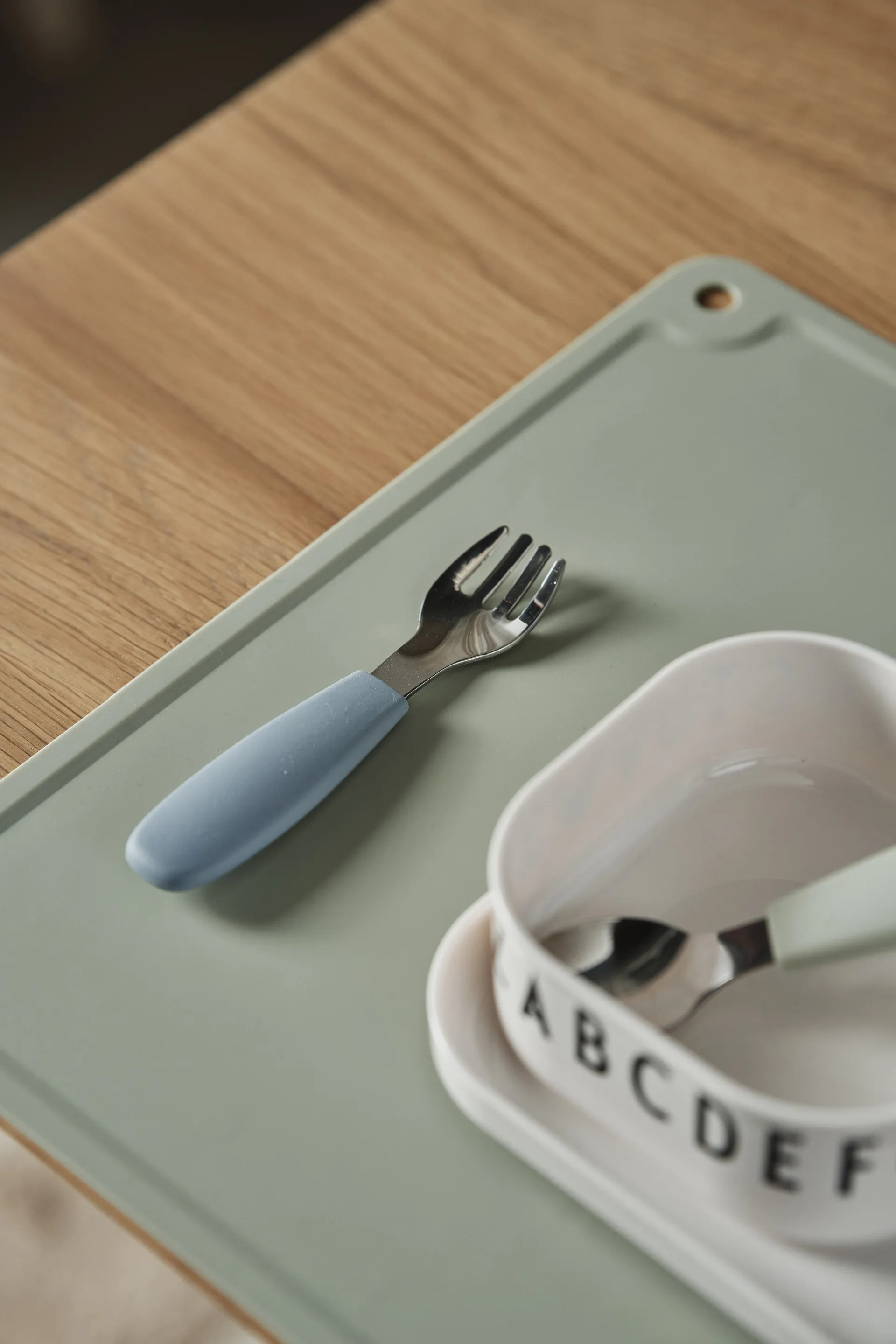Dine bestiksæt silikone 3 dele, Green-blue Scandi Living