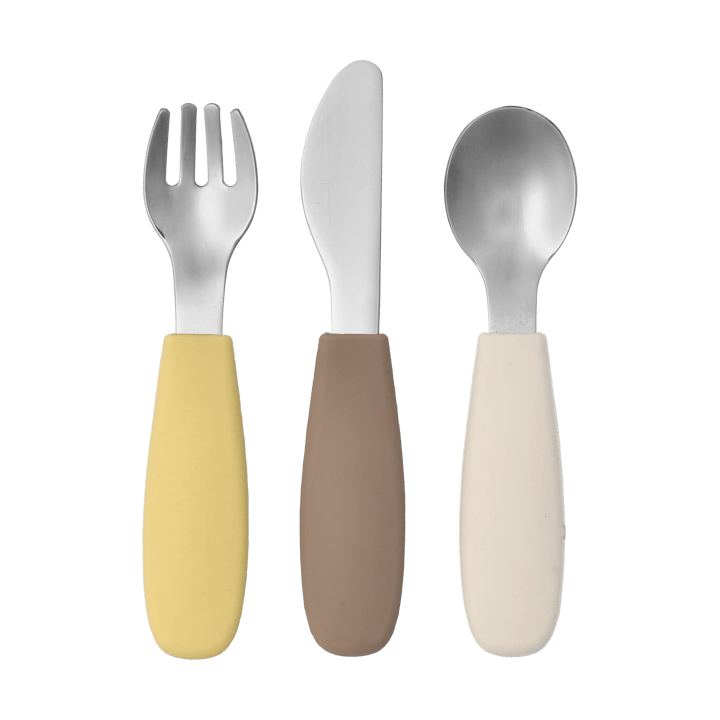 Dine bestiksæt silikone 3 dele - Taupe - Scandi Living