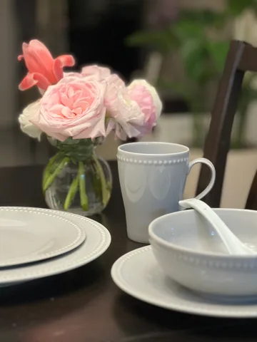 Dots krus 35 cl 4 stk. - Grå - Scandi Living