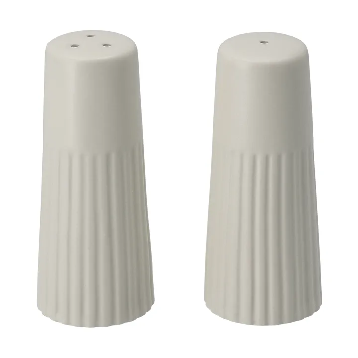 Edge salt- og pebersæt 2 dele - Hvid, Ø3,8×8,7 cm - Scandi Living