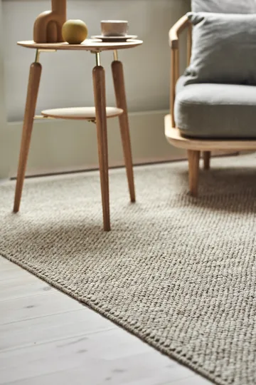 Flock uldtæppe beige - 170x240 cm - Scandi Living