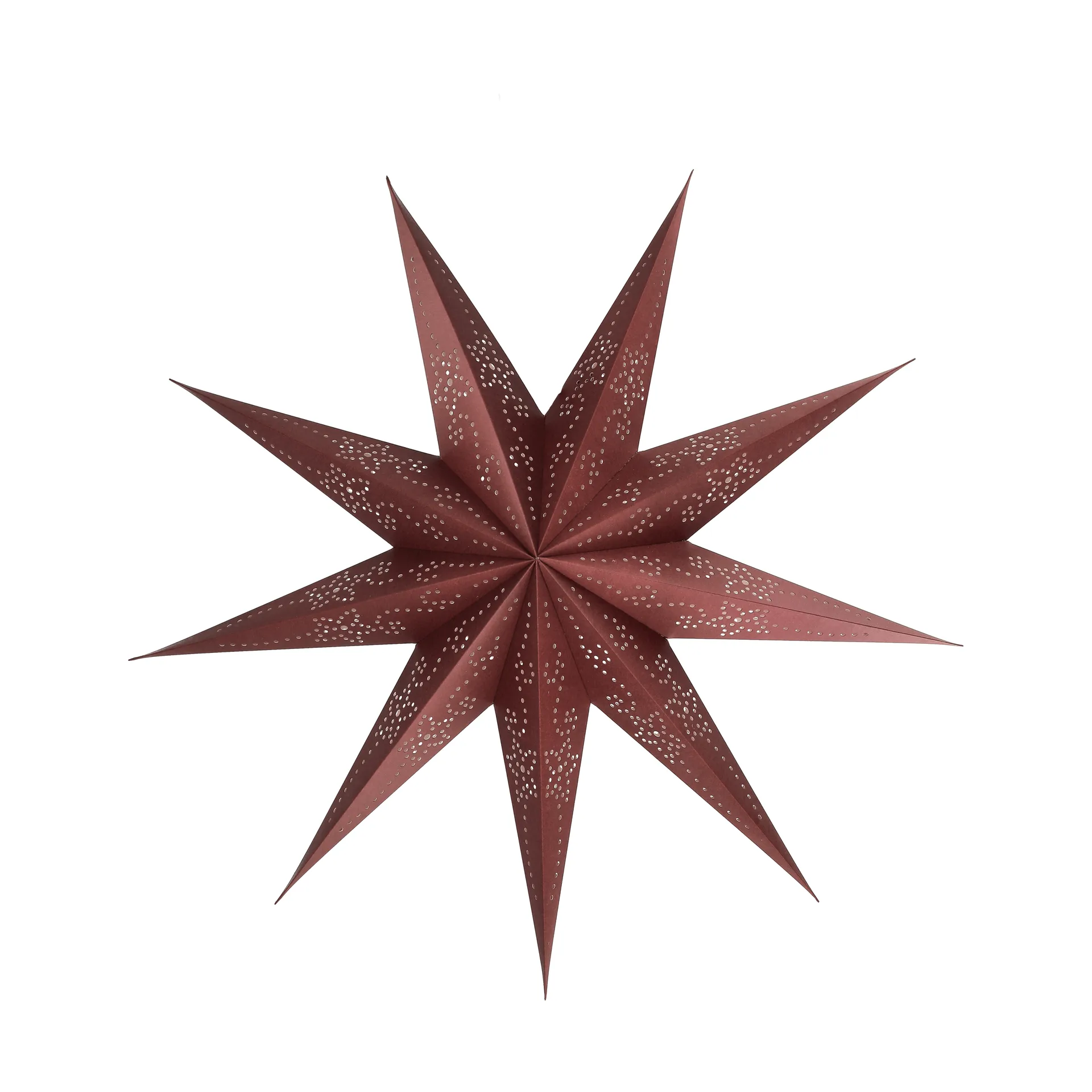 Scandi Living Folk adventsstjerne Burgundy, Ø60 cm