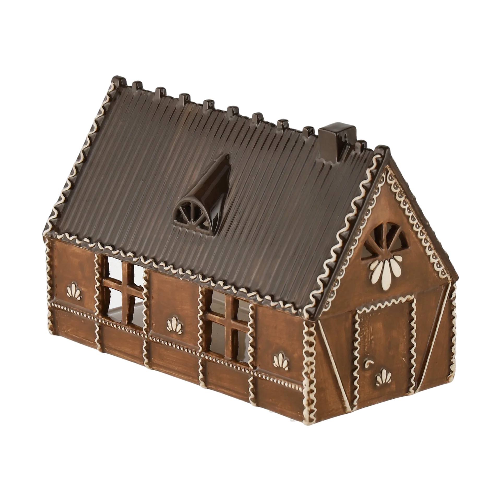 Ginger bread lys hus, 18 cm Scandi Living