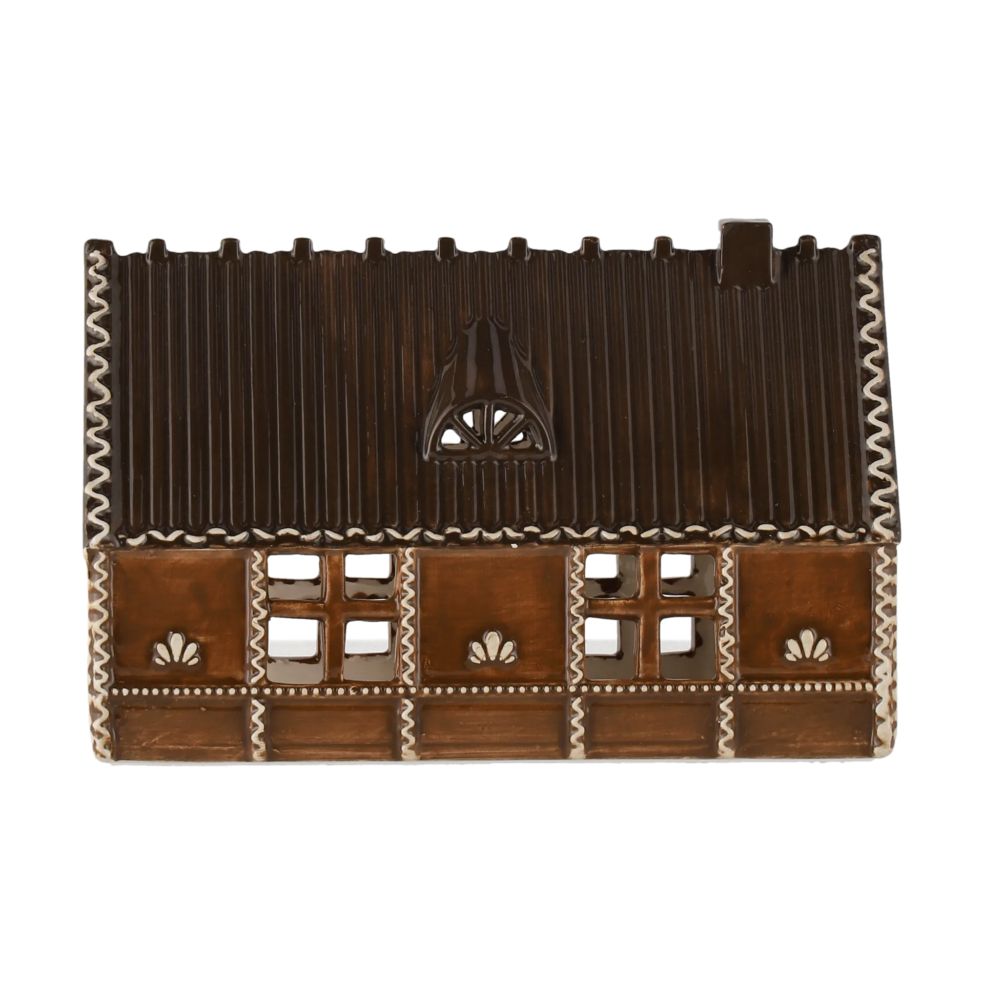 Ginger bread lys hus, 18 cm Scandi Living