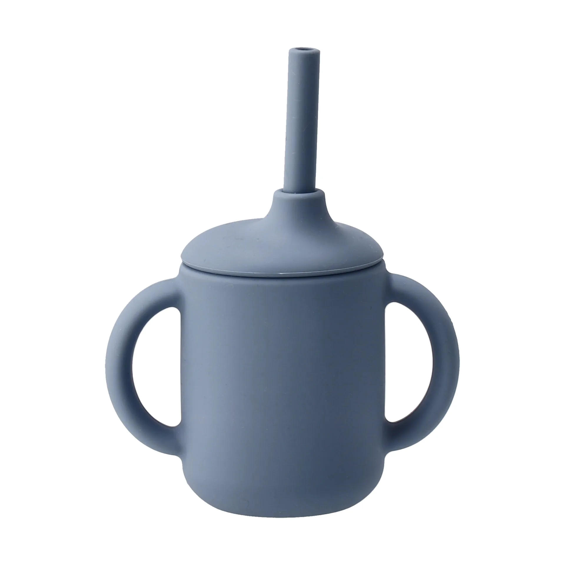 Idun krus med sugerør silikone 120 ml, Blue Scandi Living