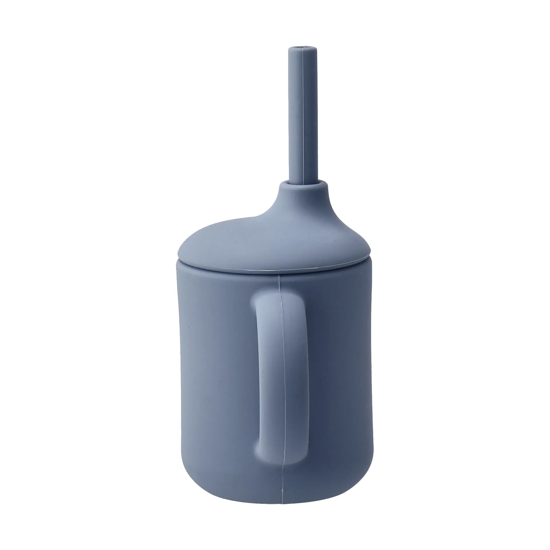 Idun krus med sugerør silikone 120 ml, Blue Scandi Living