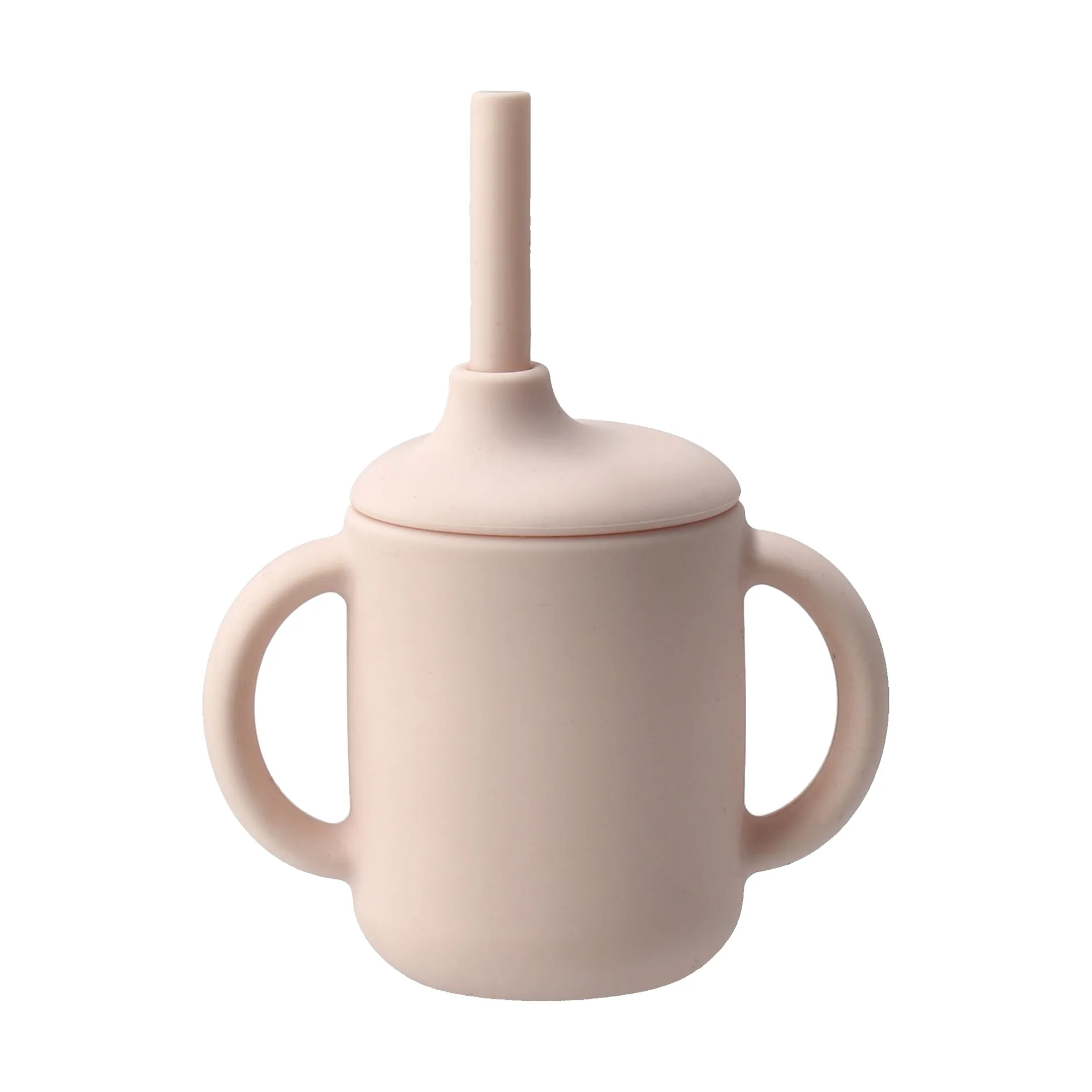 Idun krus med sugerør silikone 120 ml, Blush Scandi Living