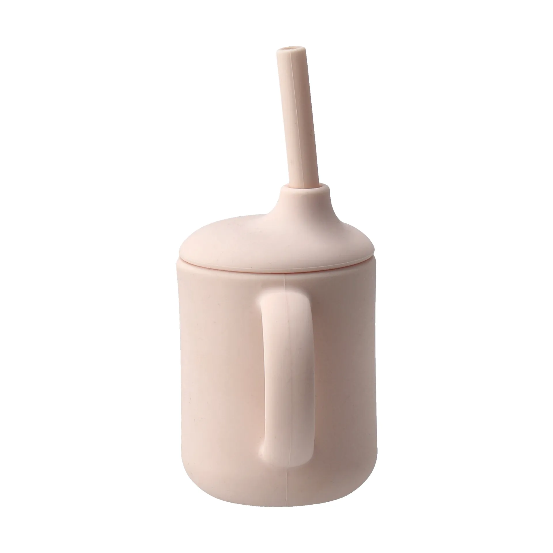 Idun krus med sugerør silikone 120 ml, Blush Scandi Living
