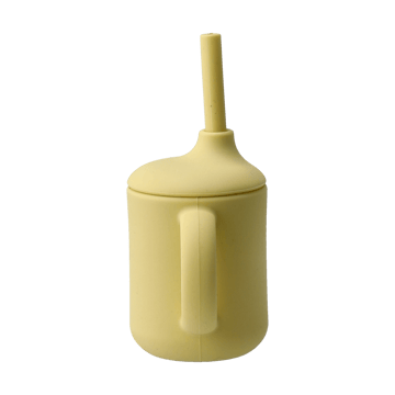 Idun krus med sugerør silikone 120 ml - Lemon - Scandi Living