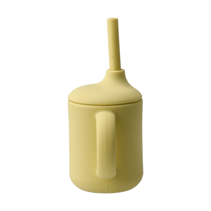 Idun krus med sugerør silikone 120 ml, Lemon Scandi Living
