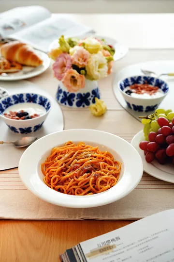 Kalk dyb tallerken 23 cm, 4 stk. - hvid - Scandi Living