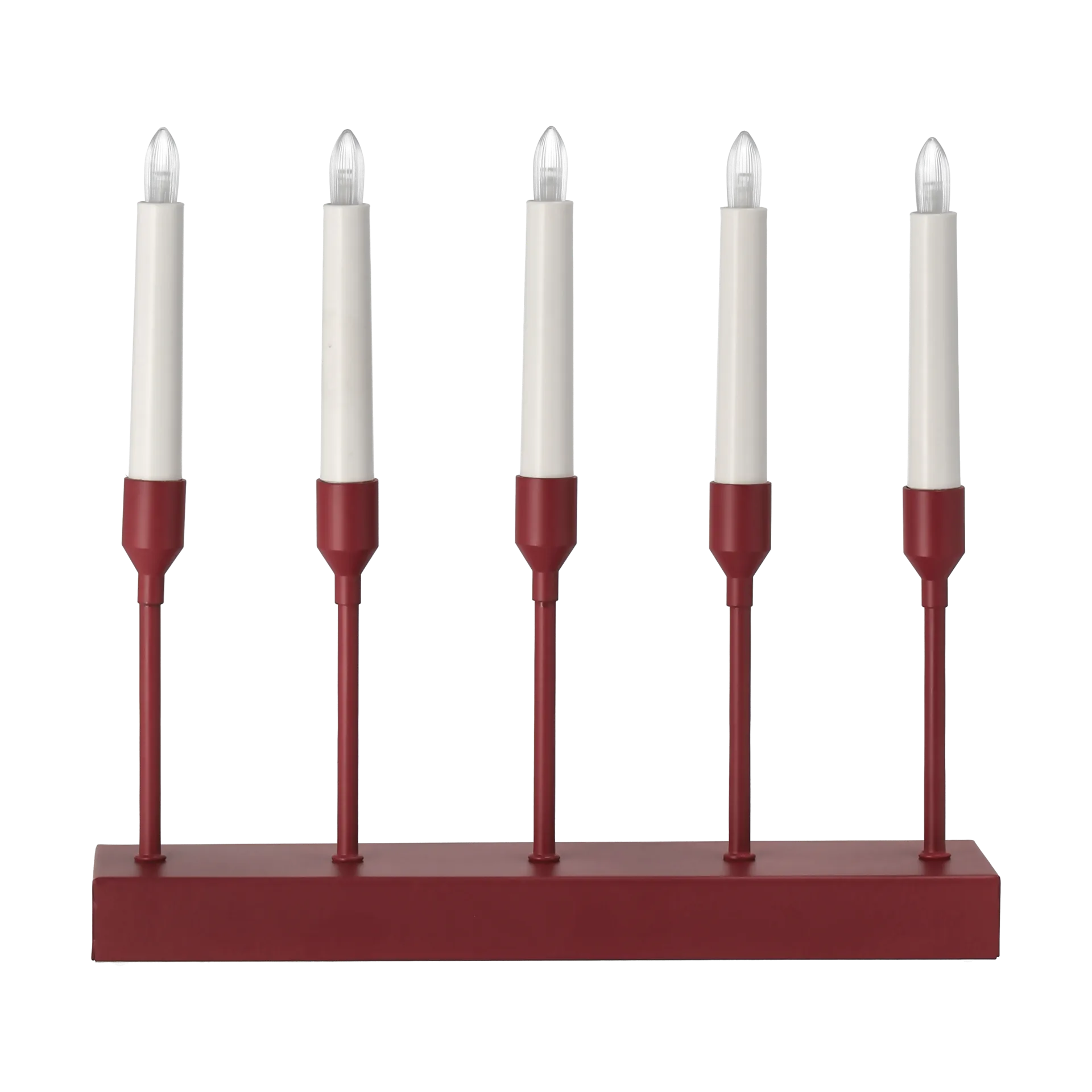 Scandi Living Kindle portabel adventstage 30 cm Mørkerød