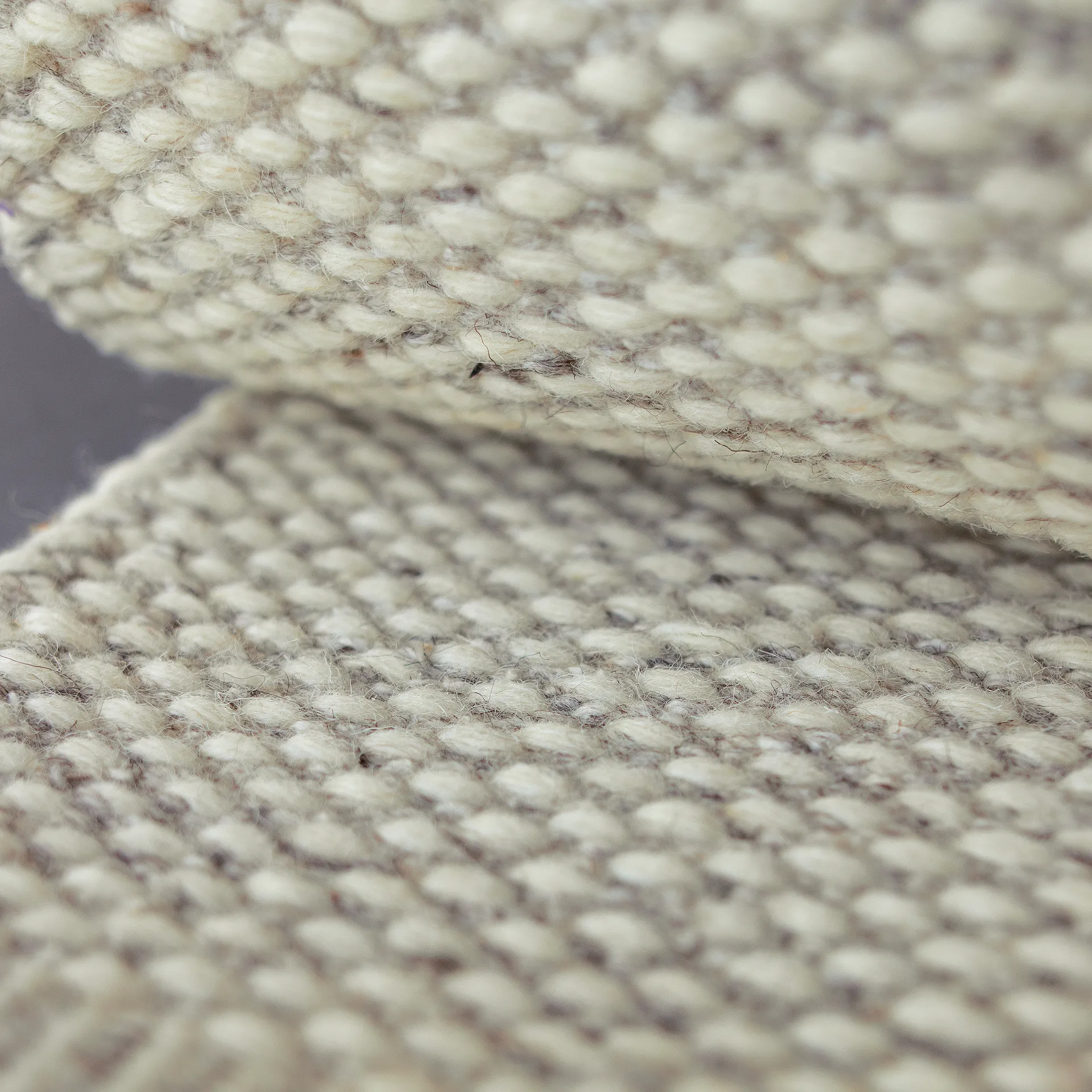 Lea uldtæppe naturhvid, 80x240 cm Scandi Living