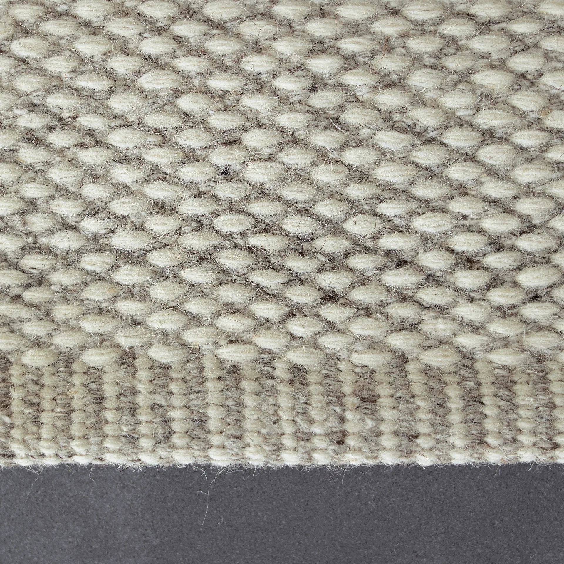 Lea uldtæppe naturhvid, 80x240 cm Scandi Living