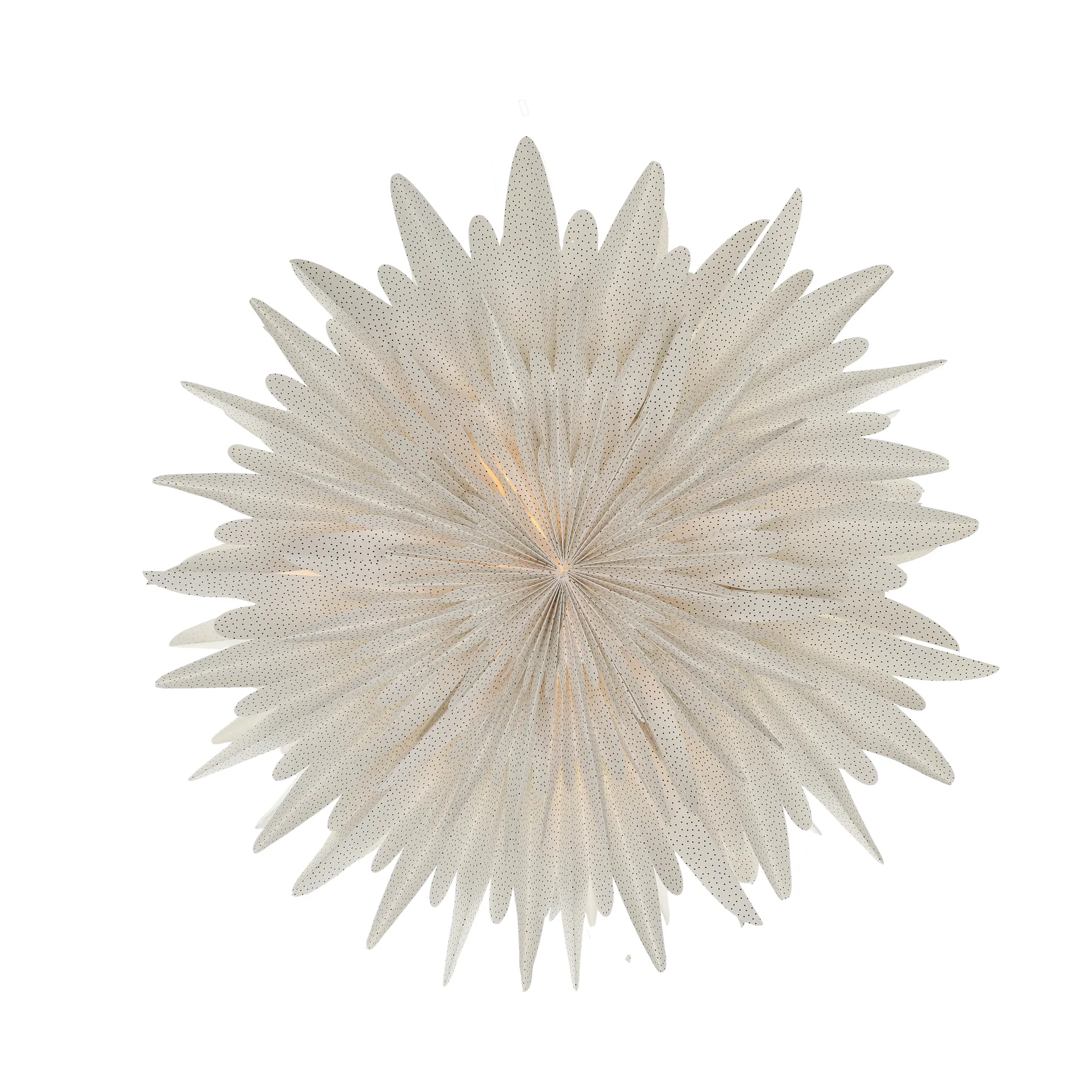 Luna adventsstjerne Ø80 cm 2-pak - Hvid med prikker Scandi Living