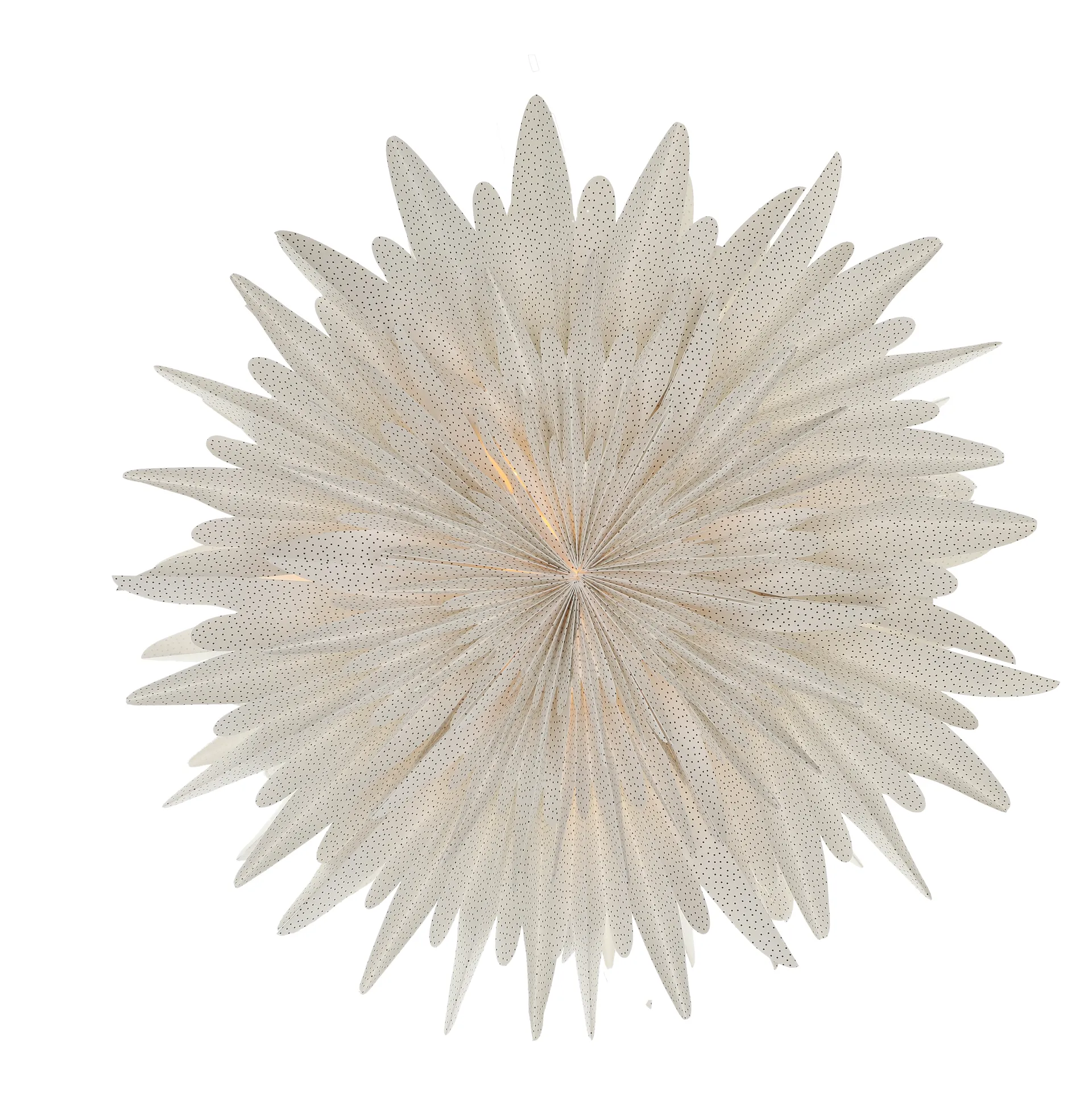 Luna adventsstjerne hvid med prikker, 60 cm Scandi Living