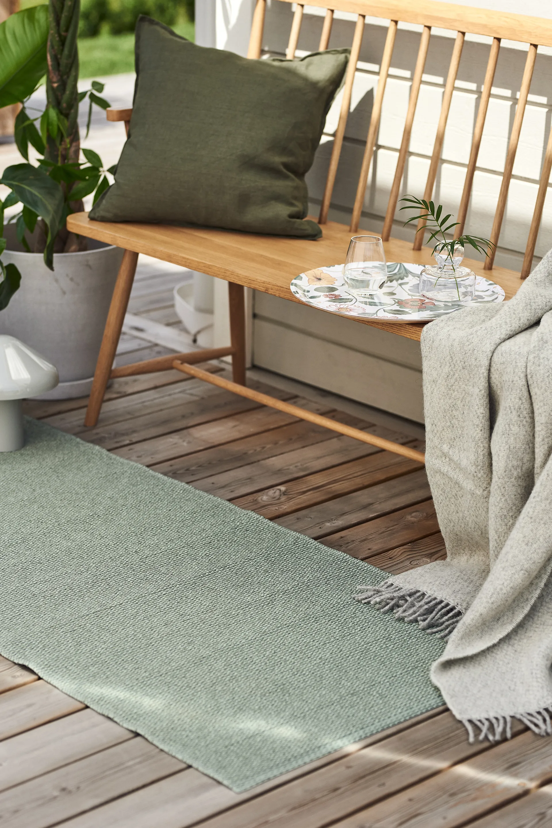 Mellow plasttæppe grøn, 70x250 cm Scandi Living