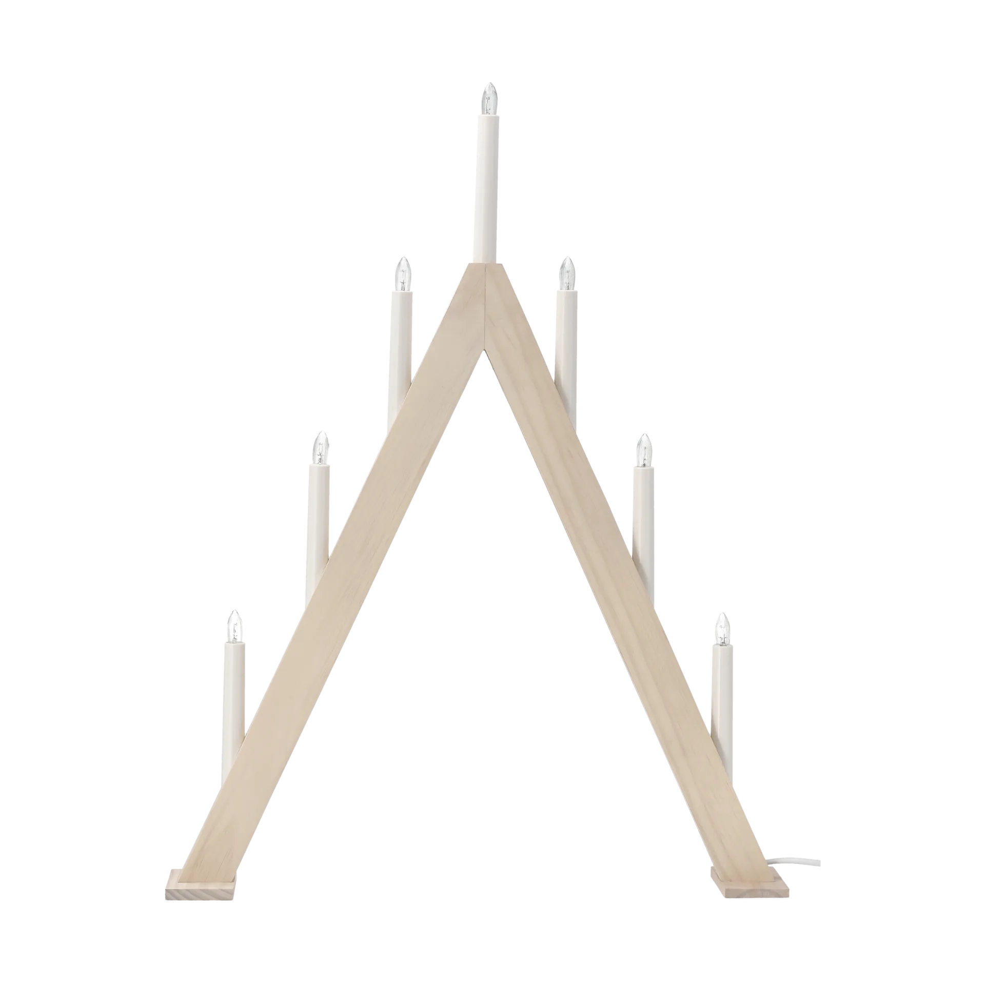 Scandi Living Nord adventstage 60 cm Hvidglaseret