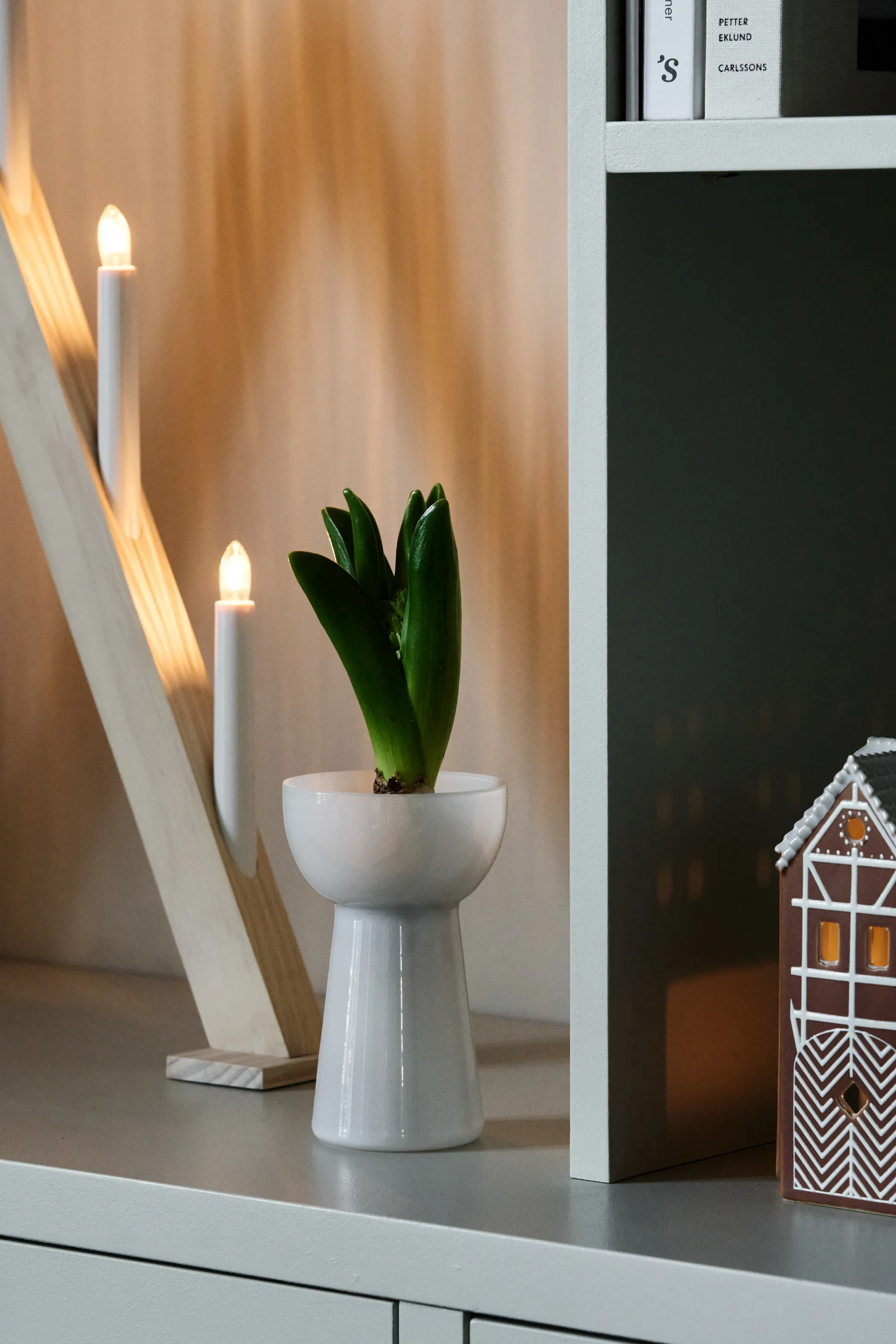 Petal hyacintvase 14 cm
, Hvid Scandi Living