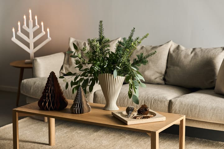 Pine adventslysestage 62 cm, Hvidglaseret Scandi Living