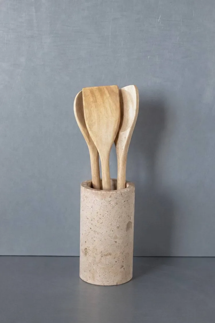 Ridge køkken redskabsbeholder, Ø9,6x17 cm Scandi Living
