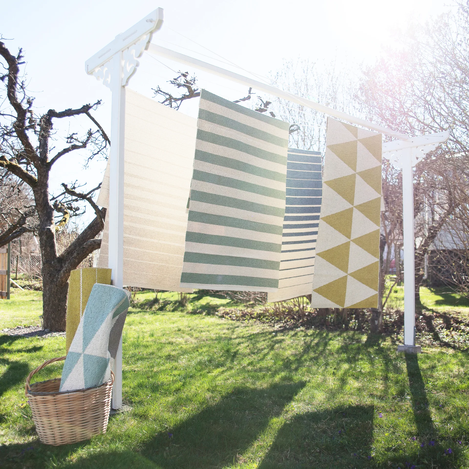 Rime tæppe mint, 70 x 150 cm Scandi Living