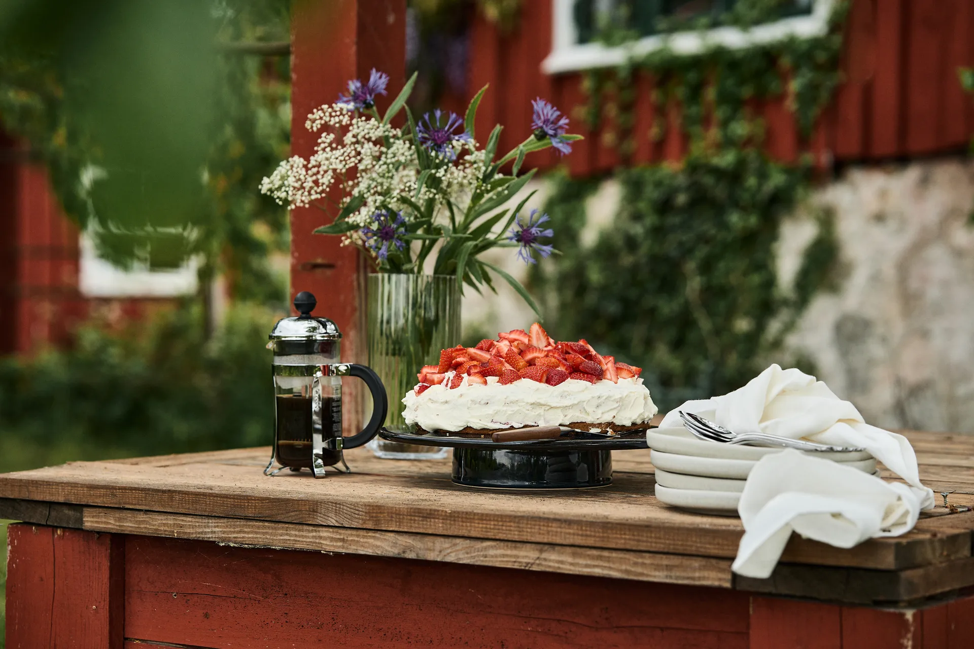 Sandsbro asiet lysegrå, Ø20 cm, 8-pak Scandi Living