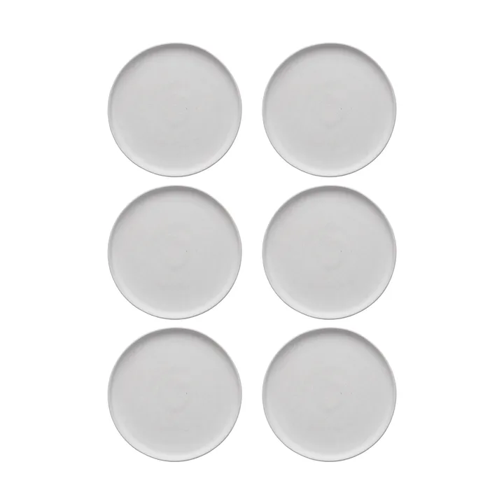 Sandsbro asiet offwhite, Ø20 cm, 6-pak - Scandi Living