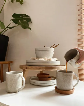 Sandsbro pastatallerken lysegrå, Ø23 cm, 6-pak - Scandi Living