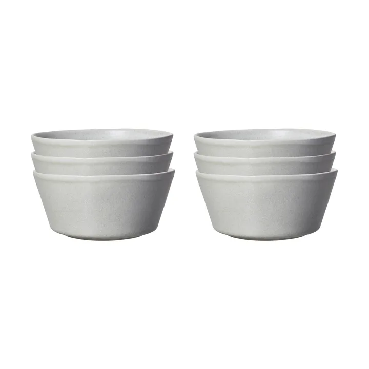 Sandsbro skål lysegrå, Ø15 cm, 6-pak - Scandi Living