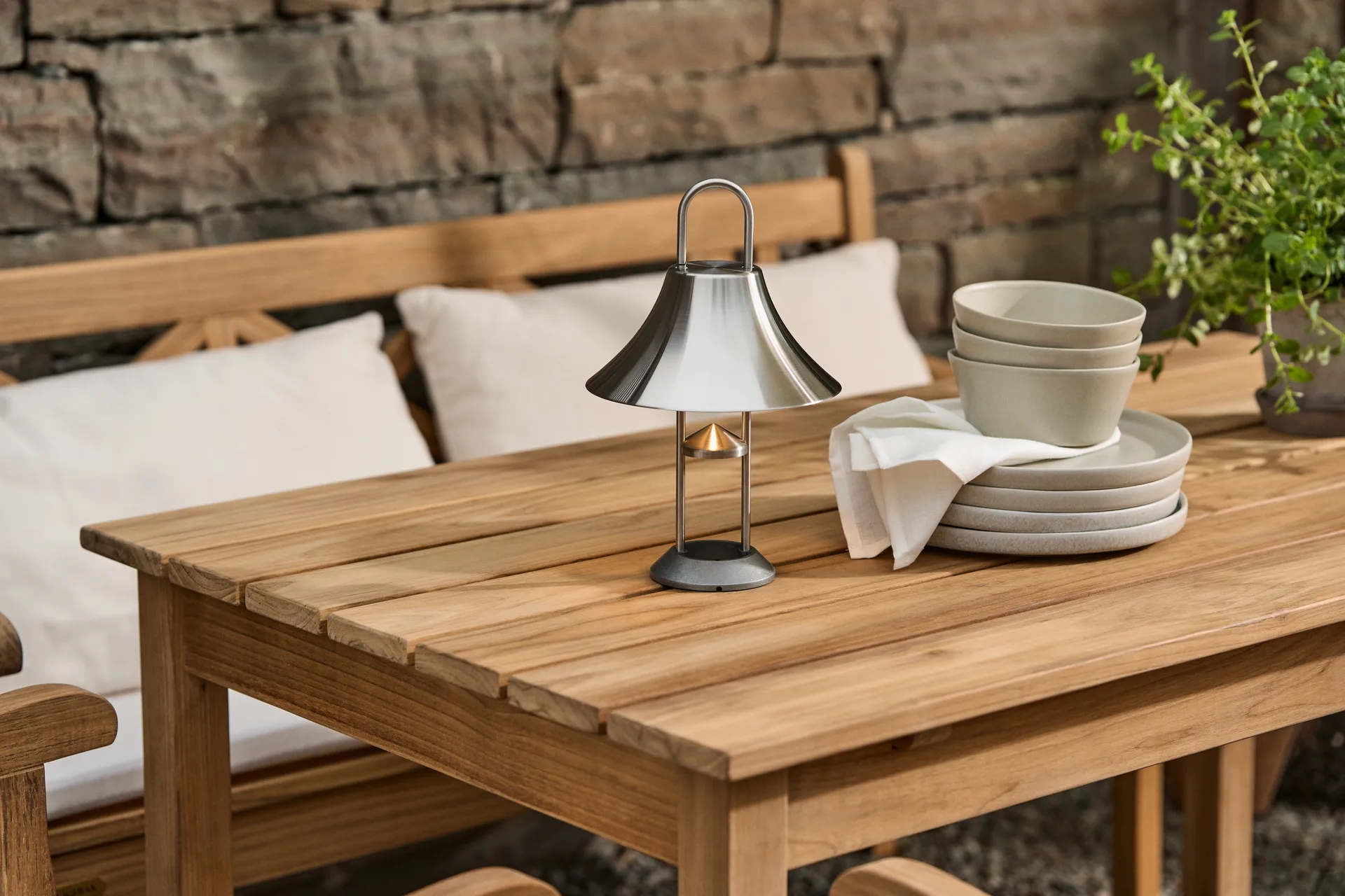 Sandsbro tallerken lysegrå, Ø26 cm, 8-pak Scandi Living