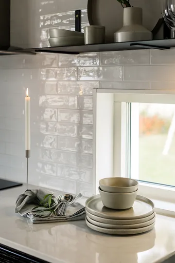 Sandsbro tallerken - Lysegrå, Ø26 cm - Scandi Living