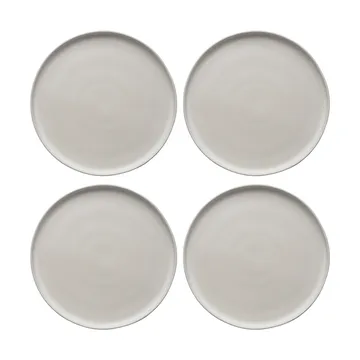 Sandsbro tallerken offwhite, Ø26 cm, 4-pak - Scandi Living