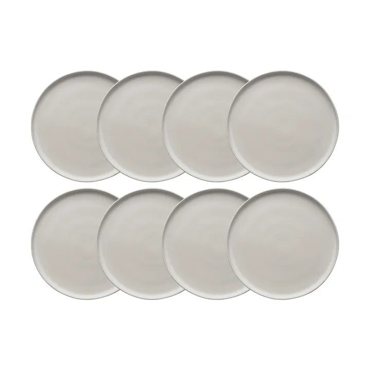 Sandsbro tallerken offwhite, Ø26 cm, 8-pak - Scandi Living