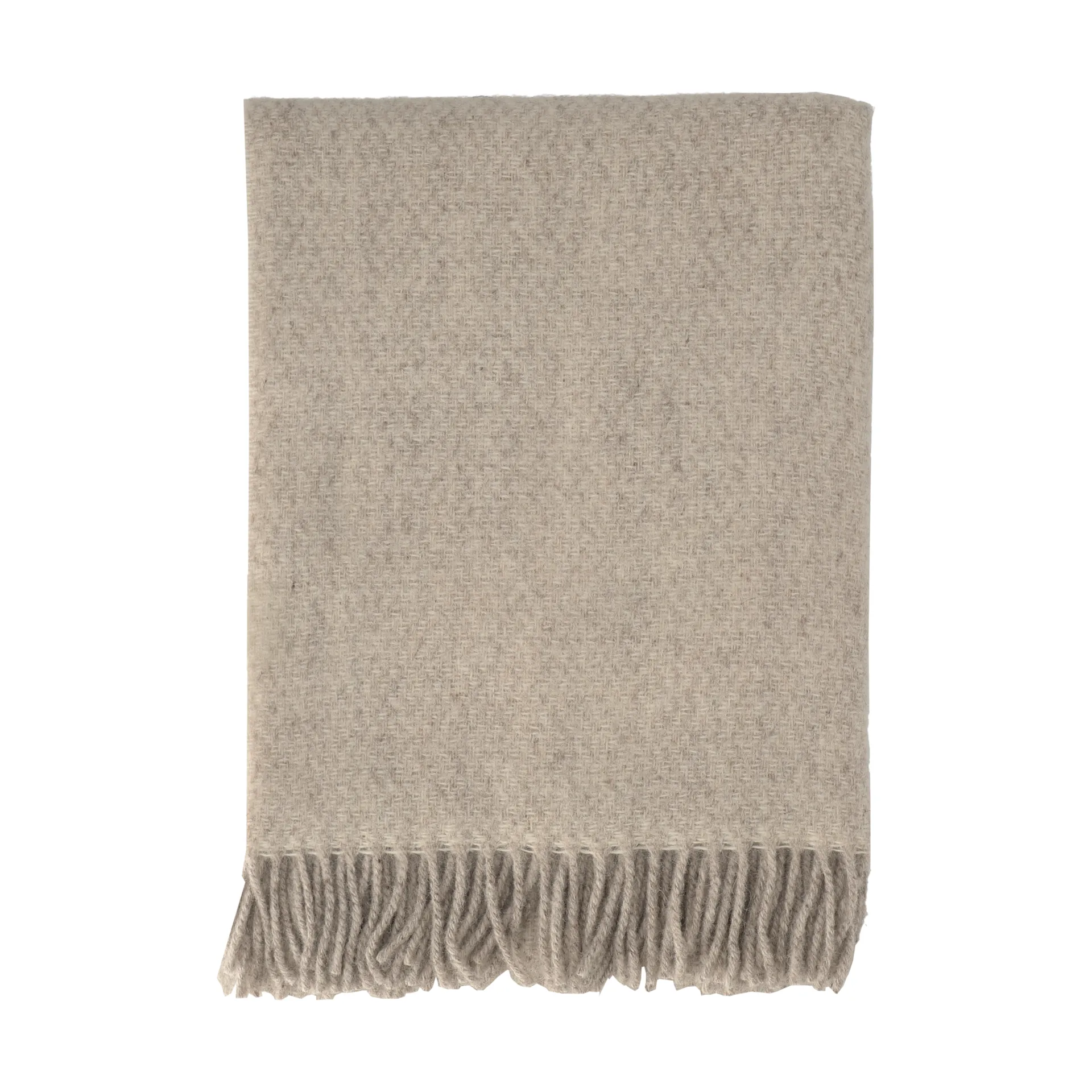 Sandstone uldplaid 130x180 cm, Beige Scandi Living